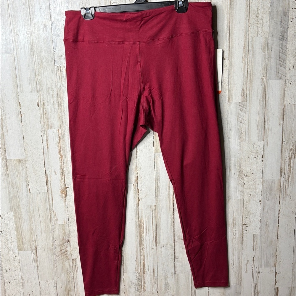 Leggings Depot Burgundy Leggings Size 1X - Picture 12 of 12